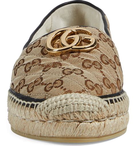 gucci espadrilles womens|gucci pilar espadrille flat.